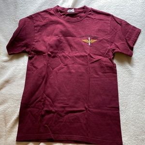 Maroon army tee shirt